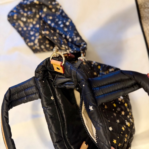 MZ Wallace Black and Gold Star Crossbody Bag - Picture 3 of 3